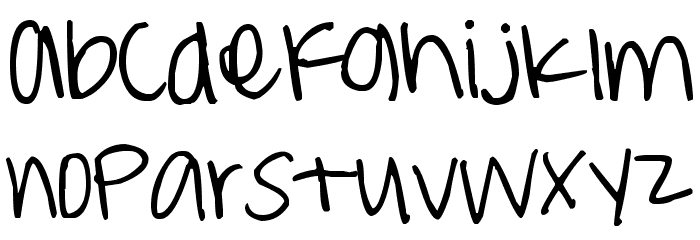 Pea Weenie Font LOWERCASE