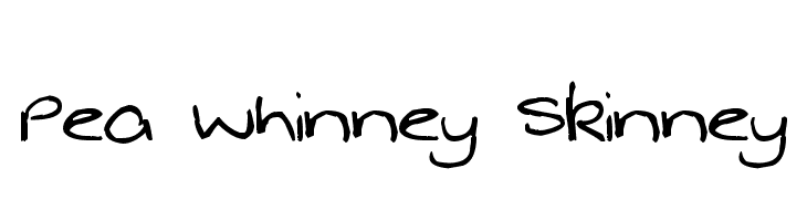 Pea Whinney Skinney  नि: शुल्क फ़ॉन्ट्स डाउनलोड