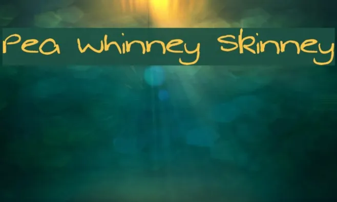 Pea Whinney Skinney Example 1