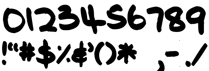 Pea Whinney Font OTHER CHARS