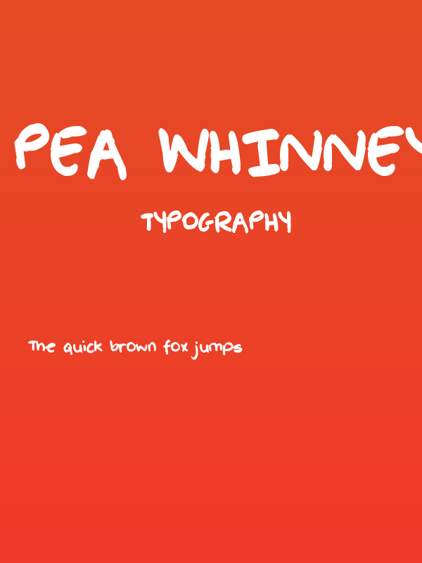 Pea Whinney Poster