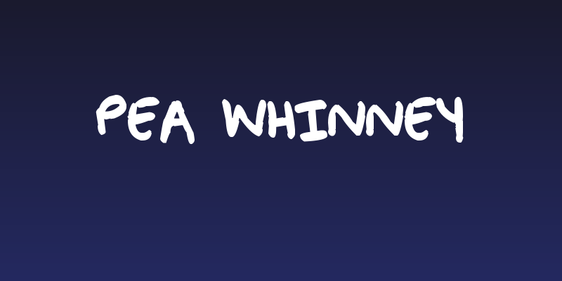 Pea Whinney Social Header