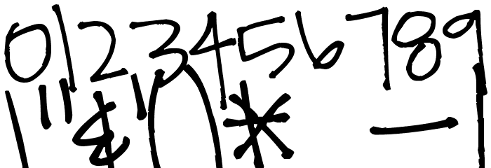 Pea Whitney Rae Font OTHER CHARS