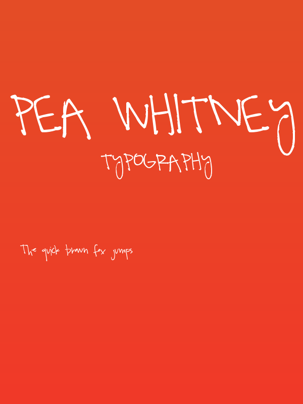 Pea Whitney Rae Poster