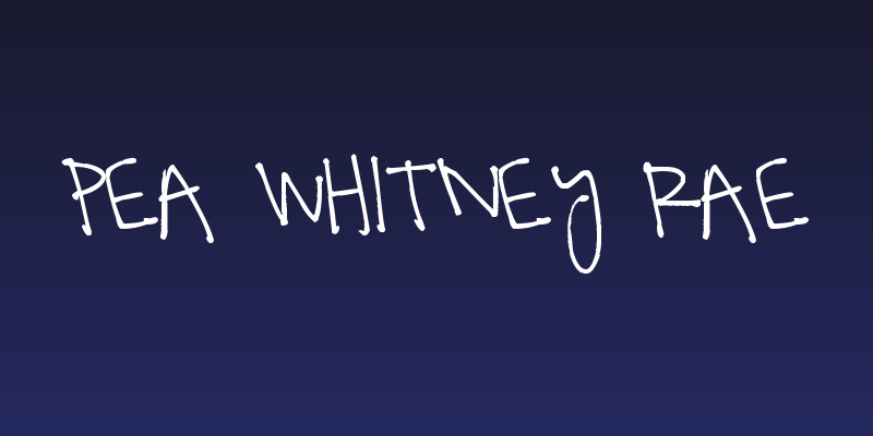 Pea Whitney Rae Social Header