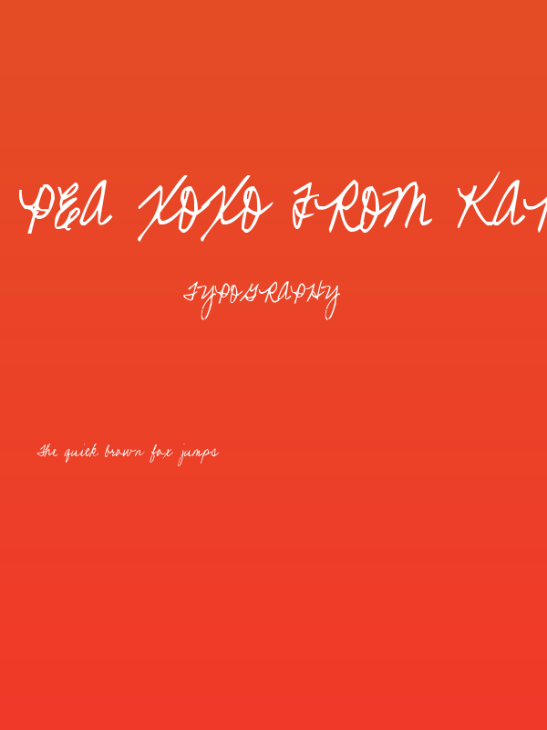 Pea XOXO from Karen Poster