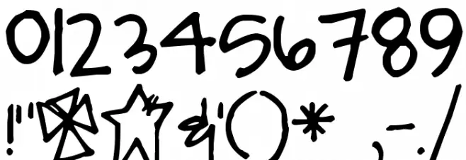 Pea Yar Yar Font OTHER CHARS