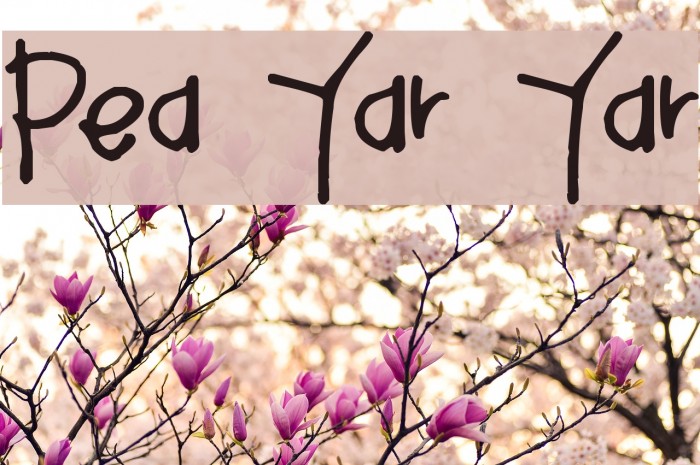Pea Yar Yar Example 1