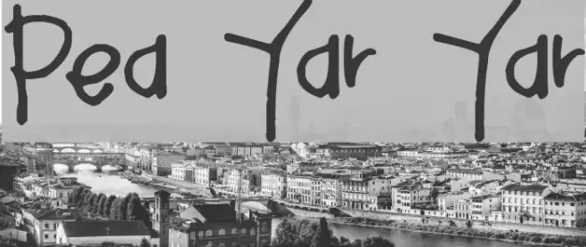 Pea Yar Yar Font examples