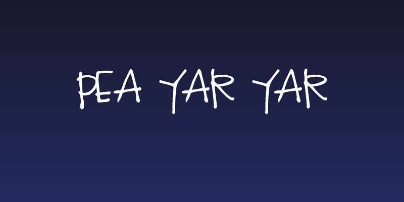 Pea Yar Yar Social Header