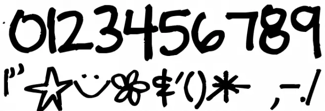 Pea Yummy Breakfast Font OTHER CHARS