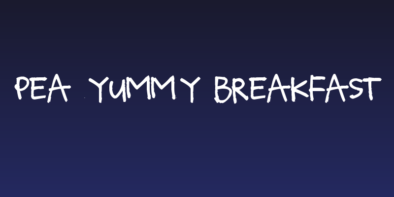 Pea Yummy Breakfast Social Header