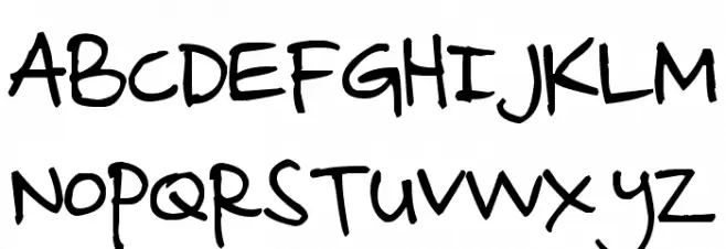 Pea Zingy Шрифта ВЕРХНИЙ