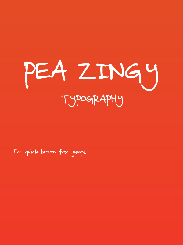 Pea Zingy Poster