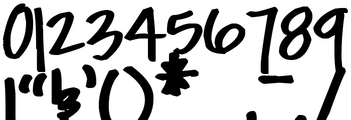 Pea Zobrist Font OTHER CHARS