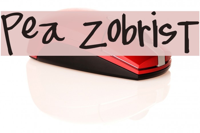 Pea Zobrist Font examples