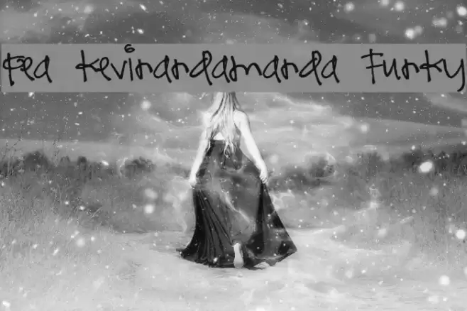 Pea kevinandamanda Funky Font examples