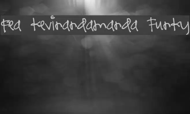 Pea kevinandamanda Funky Font examples