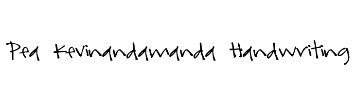 Pea kevinandamanda Handwriting  font caratteri gratis