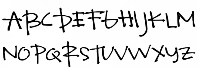 Pea kevinandamanda Handwriting Schriftart Groß