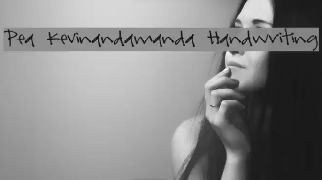 Pea kevinandamanda Handwriting Font examples