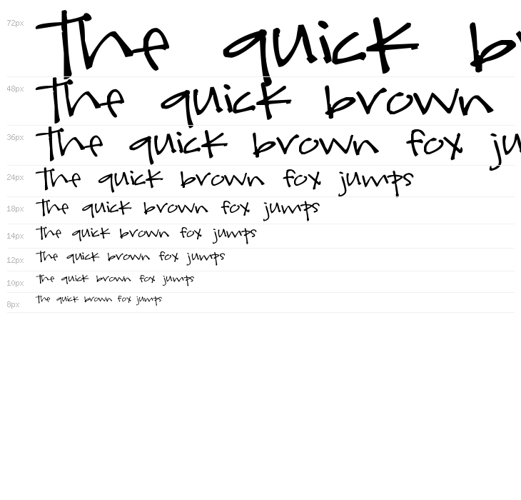 Pea kevinandamanda Handwriting Waterfall