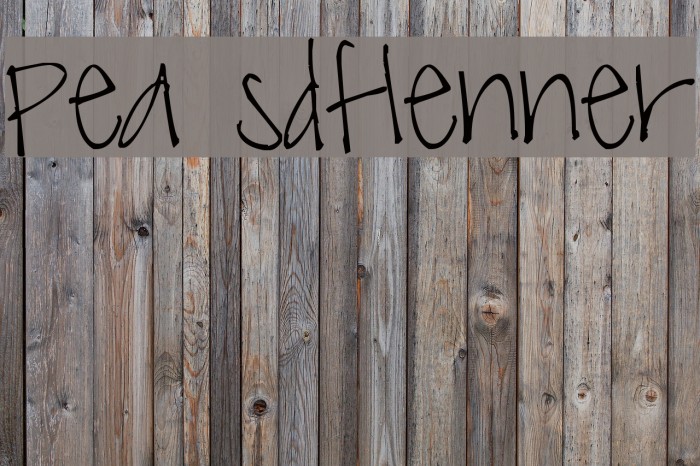 Pea sdflenner फ़ॉन्ट examples