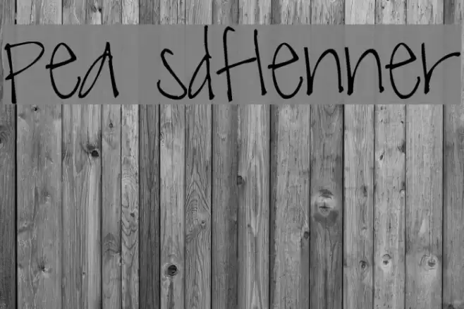 Pea sdflenner फ़ॉन्ट examples