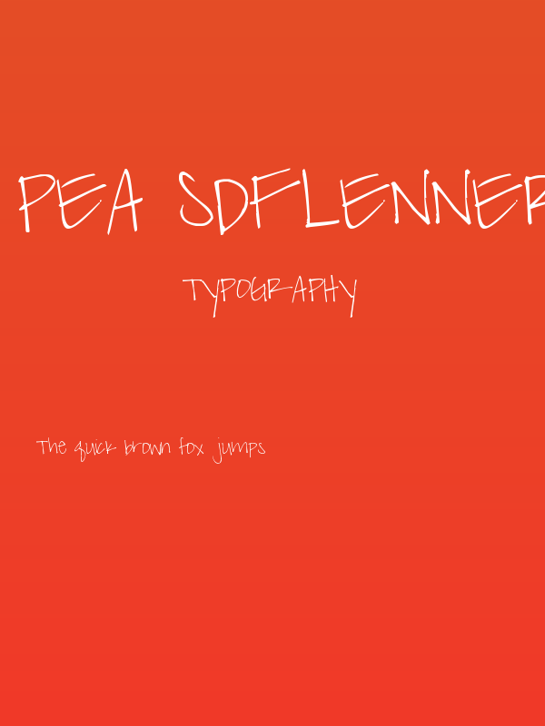 Pea sdflenner Poster