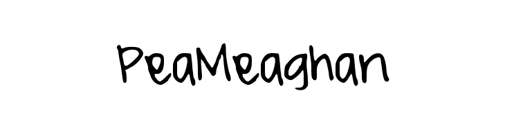 PeaMeaghan  免费字体下载