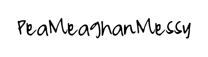 PeaMeaghanMessy  les polices de caractères gratuit tlcharger