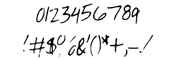 PeaRachel Font OTHER CHARS
