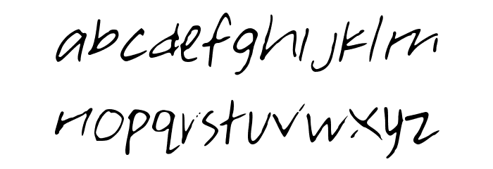 PeaRachel Font LOWERCASE