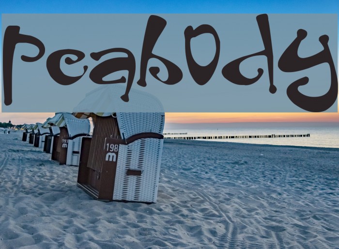 Peabody Font examples