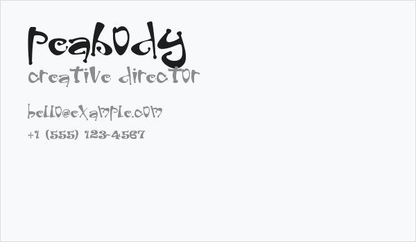 Peabody Business Card