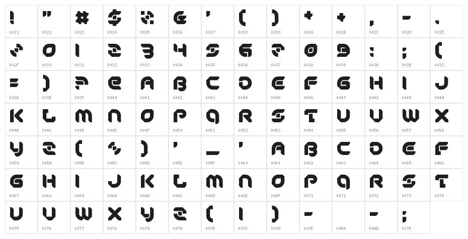Peace And Equality Character Map