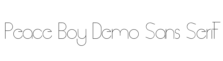 Peace Boy Demo Sans Serif  Fuentes Gratis Descargar