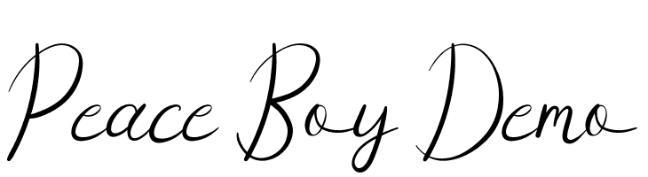 Peace Boy Demo  لخطوط تنزيل