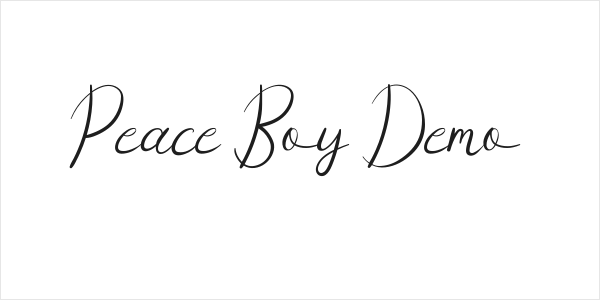 Peace Boy Demo Logo