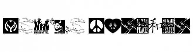Peace FOREVER  font caratteri gratis