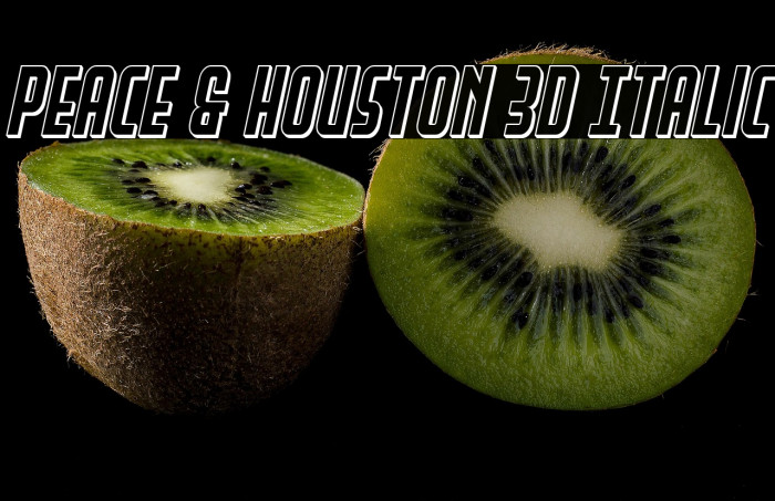 Peace & Houston 3D Italic Example 1