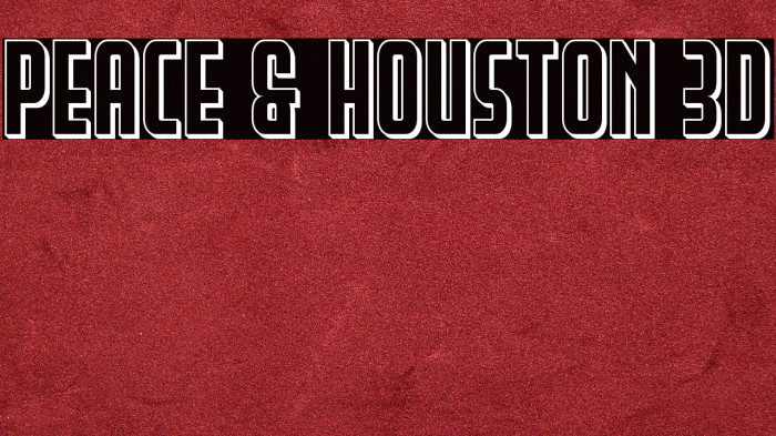 Peace & Houston 3D Example 2