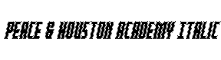 Peace & Houston Academy Italic  フリーフォントのダウンロード