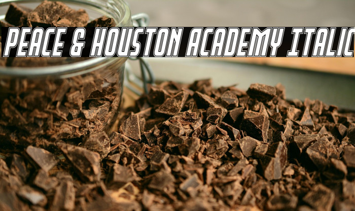 Peace & Houston Academy Italic Example 1
