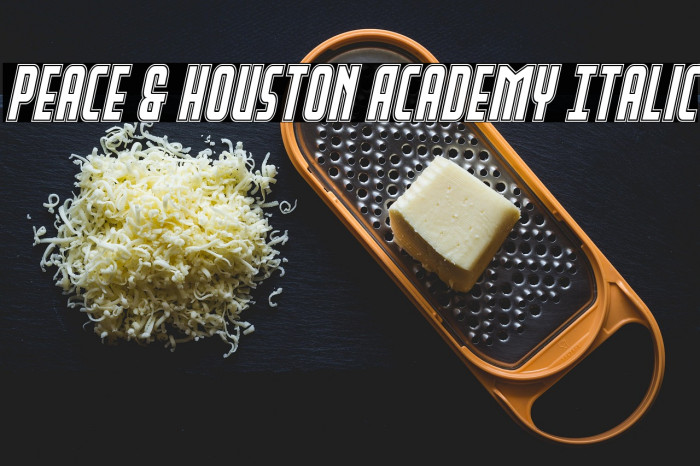 Peace & Houston Academy Italic Example 2