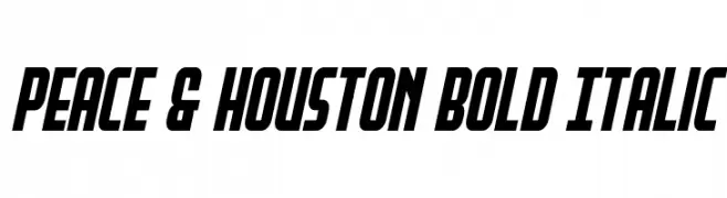 Peace & Houston Bold Italic  Fuentes Gratis Descargar