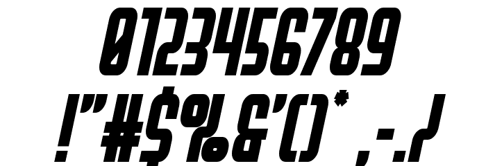 Peace & Houston Bold Italic Font OTHER CHARS