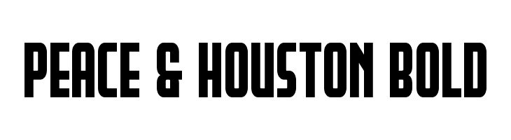 Peace & Houston Bold  baixar fontes gratis