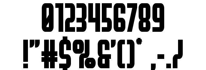Peace & Houston Bold Font OTHER CHARS