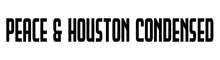 Peace & Houston Condensed  font caratteri gratis